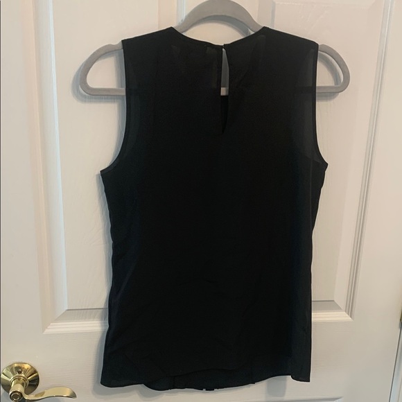 Michael Kors Black Sleeveless Top size P Pleated Capsule - Picture 7 of 7